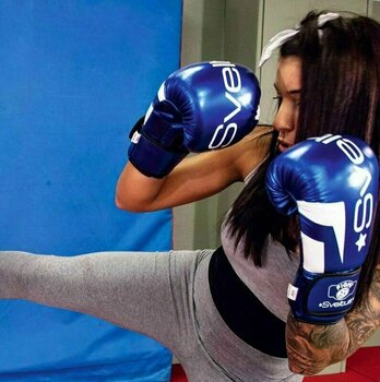 Box und MMA-Handschuhe Sveltus Contender Boxing Gloves Metal Blue/White 10 oz - 3