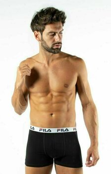 Sous-vêtements de sport Fila FU5016 Man Boxer 2-Pack White-Black M Sous-vêtements de sport - 4