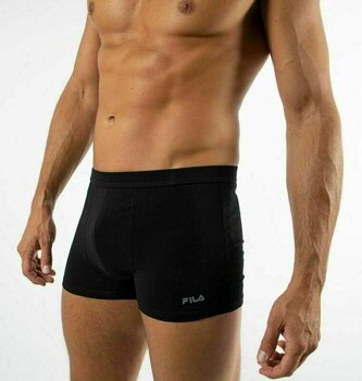 Fitness Unterwäsche Fila FU5004 Man Boxer 2-Pack Black/Black M Fitness Unterwäsche - 6