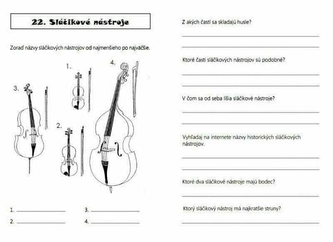 Music Education Martin Vozar Súbor hudobných doplňovačiek - zošit Music Book - 8