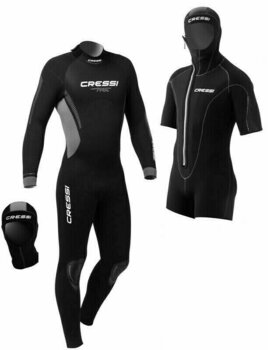 Wetsuit Cressi Wetsuit Fast Man 5.0 Black M - 5