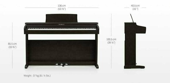 Piano digital Kawai KDP120 Negro Piano digital - 4