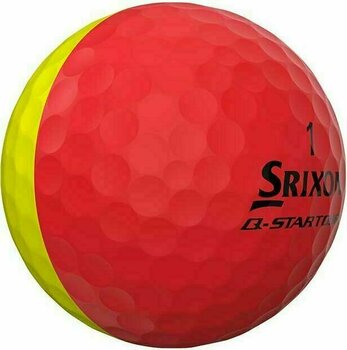 Golfová loptička Srixon Q-Star Golf Balls Yellow/Red - 4