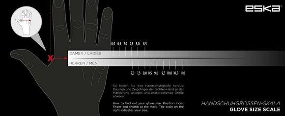 Kolesarske rokavice Eska Sunside Finger Black 6 Kolesarske rokavice - 2