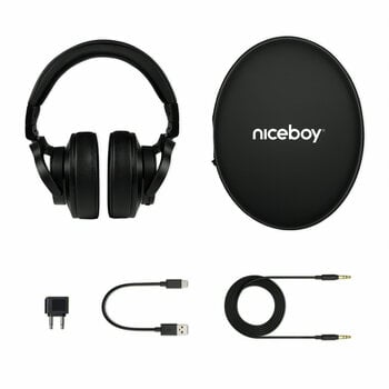 Vezeték nélküli fejhallgatók On-ear Niceboy Hive 3 Aura ANC Black - 7