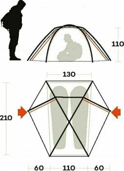 Tent Ferrino Force 2 Olive Tent - 2