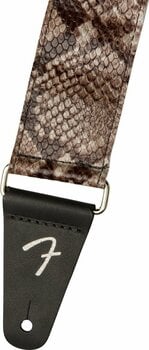 Leather guitar strap Fender Wild Faux Snakeskin Leather guitar strap Snakeskin - 2