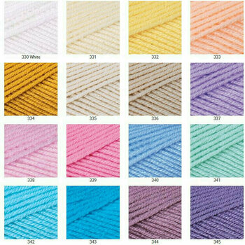 Fil à tricoter Yarn Art Adore 330 White - 2