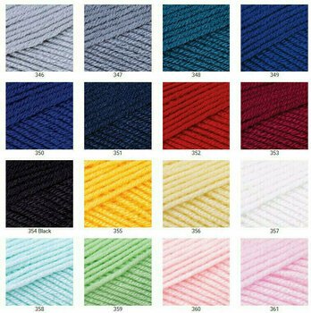 Fios para tricotar Yarn Art Adore 330 White Fios para tricotar - 3