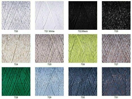Cable Yarn Art Macrame Cotton Lurex 2 mm 722 Cable - 2
