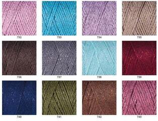 Vrvica Yarn Art Macrame Cotton Lurex 2 mm 205 m 722 Vrvica - 2