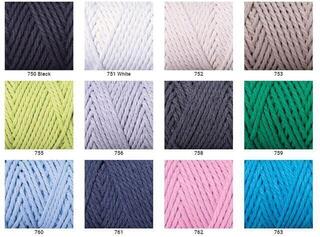 Vrvica Yarn Art Macrame Rope 3 mm 63 m 750 Black Vrvica - 1