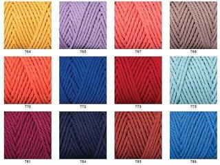 Vrvica Yarn Art Macrame Rope 3 mm 63 m 764 Yellow Vrvica - 2