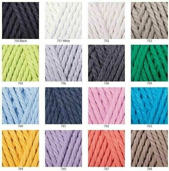 Cable Yarn Art Macrame Rope 5 mm 760 Baby Blue Cable - 2