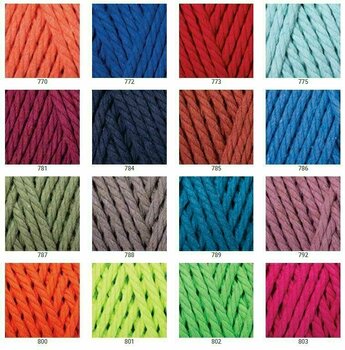 Cable Yarn Art Macrame Rope 5 mm 762 Light Pink Cable - 3