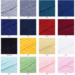 Kötőfonal Yarn Art Adore 368 Grey Purple Kötőfonal - 2