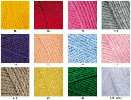 Fil à tricoter Yarn Art Baby 501 White - 2