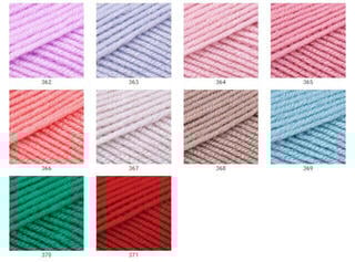 Kötőfonal Yarn Art Adore 368 Grey Purple Kötőfonal - 3