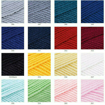 Knitting Yarn Yarn Art Adore 359 Light Green Knitting Yarn - 3
