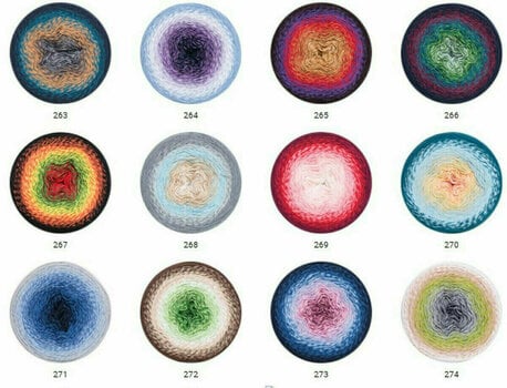 Плетива прежда Yarn Art Flowers 296 Brown Blue - 3