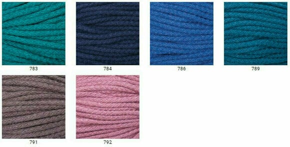 Cord Yarn Art Macrame Braided 4 mm 783 Turquoise - 4