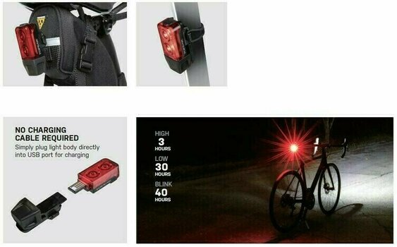 Oświetlenie rowerowe tylne Topeak TaiLux 25 lm Oświetlenie rowerowe tylne - 2
