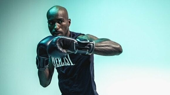 Boxerské a MMA rukavice Everlast Powerlock Pro Hook and Loop Training Gloves Black 14 oz - 2