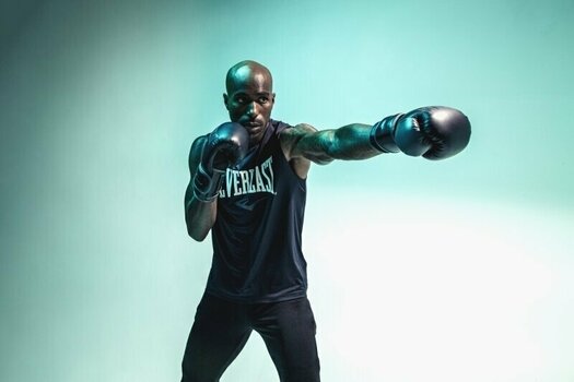 Box és MMA kesztyűk Everlast Powerlock Pro Hook and Loop Training Gloves Black 12 oz - 3