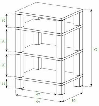 Table Hi-Fi / TV Sonorous RX 5040 TRP Black Table Hi-Fi / TV - 2