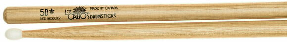 Drumsticks Los Cabos LCD5BRHN 5B Nylon Red Hickory Drumsticks - 2