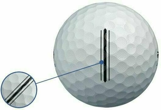Нова топка за голф RZN MS Distance Golf Balls White - 4