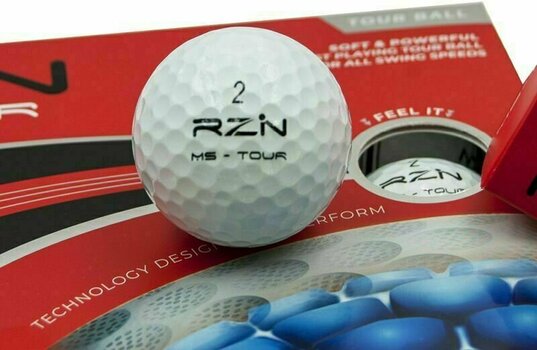 Golfball RZN MS Tour Golf Balls White - 3