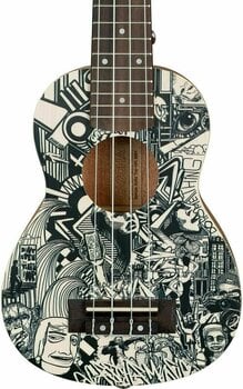 Soprano ukulele Cascha HH 2601 Art Series Soprano ukulele Sketch - 6