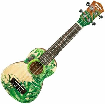 Szoprán ukulele Cascha HH 2602 Art Series Szoprán ukulele Leafy - 2