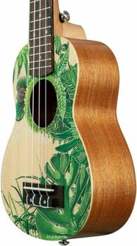 Szoprán ukulele Cascha HH 2602 Art Series Szoprán ukulele Leafy - 7