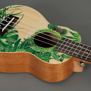 Soprano ukulele Cascha HH 2602 Art Series Soprano ukulele Leafy - 12