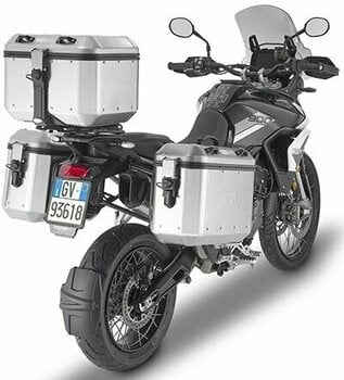 Valise latérale / Sacoche cavalière moto Givi Trekker Dolomiti 36 Silver (2-pack) Monokey 36 L - 2