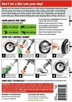Kit de réparation moto Slime Tubeless Tire Sealant Kit de réparation moto - 2
