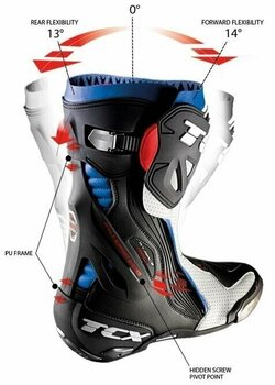 Motorcycle Boots TCX RT-Race Black 43 Motorcycle Boots - 3