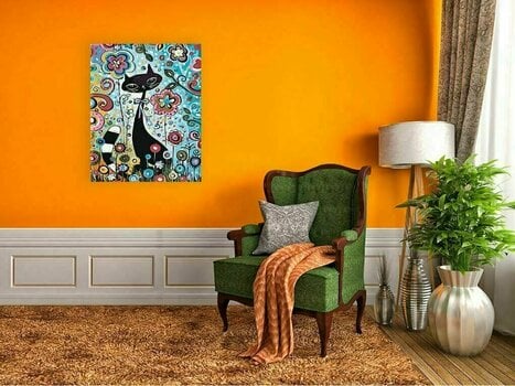 Рисуване по номера Zuty Мозайка Котка в цветя - 2