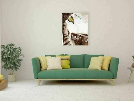 Painting by Numbers Zuty Painting by Numbers Kitten with Butterfly - 2