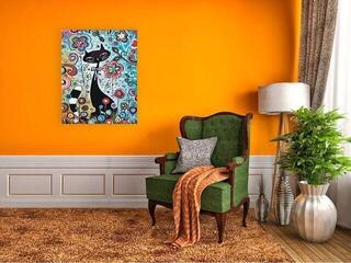 Schilderen op nummer Zuty RTMT-80124 Cat In Flowers - 1
