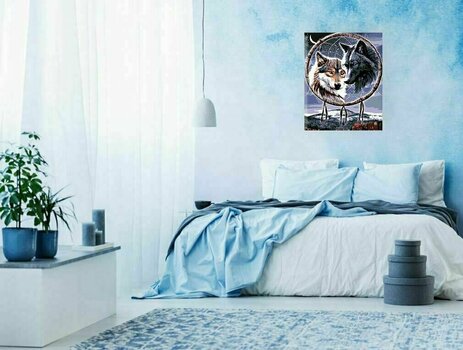 Malowanie po numerach Zuty Malowanie po numerach Wilki z talizmanem - 2