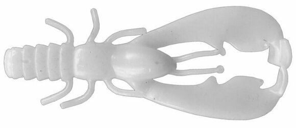 Silikonska vaba Headbanger Lures BangerCraw Pearl White 9 cm 8 g - 2