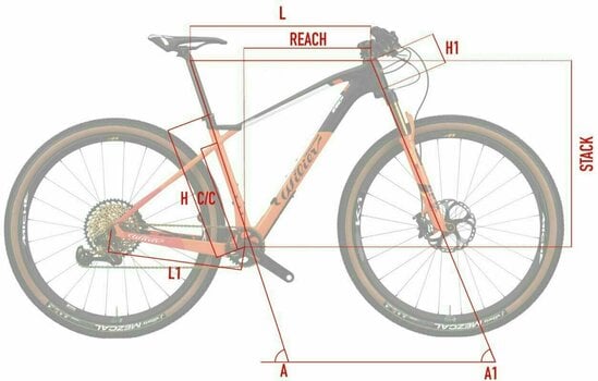 Bicicleta Hardtail Wilier 110X Sram NX Eagle 1x12 Silver/Orange Glossy M - 3