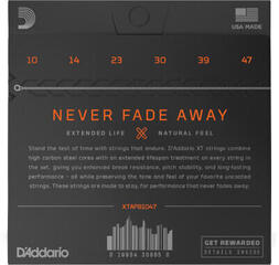 Струни за акустична китара D'Addario XTAPB1047-3P Струни за акустична китара - 3
