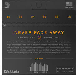 Χορδές για Ηλεκτρική Κιθάρα D'Addario XTE1046-3P Χορδές για Ηλεκτρική Κιθάρα - 3