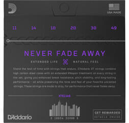 Struny pro elektrickou kytaru D'Addario XTE1149-3P Struny pro elektrickou kytaru - 3