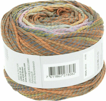 Knitting Yarn Lang Yarns Camille 0058 Rose/Orange/Gold Knitting Yarn - 4