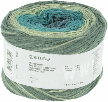 Strickgarn Lang Yarns Bloom 0018 Green/Petrol Strickgarn - 4